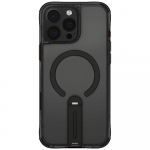 Skinarma Etui Helix iPhone 16 Pro jaoks magnetiline laadimisalus, 360-kraadise prlemisega statiiv, must