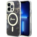 GUESS GUHMP14LHTMRSK iPhone 14 Pro 6.1" tarna/must kvakott Golden Marble MagSafe