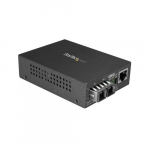StarTech.com Multi-Mode (MM) SC Fiber Media Converter for 10/100/1000 Networks, Standalone Gigabit Ethernet to SC Fiber Converter, 850nm, 550m - TAA