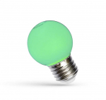 Spectrum LED KULKA E-27 230V 1W GREEN SPECTRUM