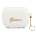 GUESS GUAPLSCHSH AirPods Pro kate biay/valge Silikoonist Charm Heart Collection