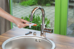 GARDENA Hahnverbinder fr Indoor-Wasserhhne (hellgrau/orange, 13mm (1/2"") - 19mm (3/4""))