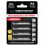 ESPERANZA Esperanza EZA106 PRECHARGED HR6 2600MAH ALWAYS READY BLISTER PACK 4PCS.
