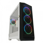 LC-POWER Geh Midi Gaming 805BW-ON Holo-1_X Hartglas