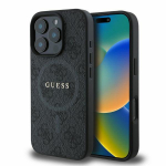 GUESS GUHMP16LG4GFRK iPhone 16 Pro 6.3" tarna/must hardcase 4G Ring Classic Logo MagSafe