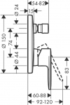 Hansgrohe Lakkasegu Matt Must HG71466670