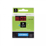 DYMO Schriftband 45807 punane must (S0720870)