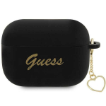 GUESS GUAP2LSCHSK AirPods Pro 2 (2022/2023) kate tarna/must silikoonist Charm Heart Collection