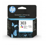 HP 303 T6N01AE Algsed Kollase Vrvi Tintakastid Kolm vrvitooni