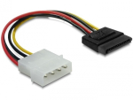 Intos InLine SATA kvaketta toiteadapter, 16 cm, 15-kontaktiline emane - 4-kontaktiline isane (SATA-S)