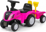 Milly Mally Vehicle Rider New Holland T7 Tractor Pink