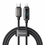 Mcdodo CA-2630 USB-C Lightning-kaabel, 36W, LED-ekraan, 1,2m