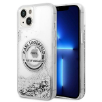 Karl Lagerfeld KLHCP14MLCRSGRS iPhone 14 Plus / 15 Plus 6,7" hbekirmete/silver karbikate Liquid Glitter RSG