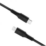 Fixed | Vedel Silikoontarvaga USB-C/Lightning kaabel, 1.2m | FIXDLS-CL12-BK