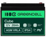 GREEN CELL Cube AGM VRLA 12V 28Ah