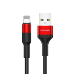 USAMS U5 2A piksekaabel punane/punane 1,2m SJ220IP02 (US-SJ220)