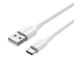 Vention USB-C kaabel USB2.0-le, 3A/1m, valge CTHWF