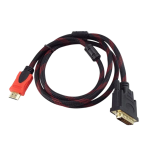 Riff Kabeli monitoor HDMI DVI Mlestus 24+1 Pin Mlestus 1,50 m 2 Filter Must