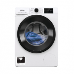 Gorenje | Washing machine | WPNEI82A1SWIFI | Energy efficiency class A | Front loading | Washing capacity 8 kg | 1200 RPM | Depth 55 cm | Width 60 cm | Display | LED | Steam function | White