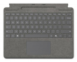 MICROSOFT Surface Pro klaviatuur pliiatsihoidlaga riinimesele QWERTZ saksa keeles, kaitsembris, platina