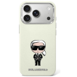 Karl Lagerfeld Etui Smooth Ikonik Sketch MagSafe do iPhone 18 Pro / 17 Pro beowy