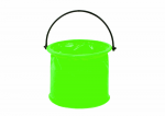 LEAN Toys Folding Bucket Multifunctional PVC For Water Green