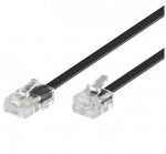 MicroConnect RJ11-RJ45 15M M/M Black 6P/4C-8P/4C