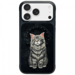 Nimmy Etui Lucky Fashion Cat MagSafe iPhone'i 17 Pro jaoks, must