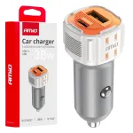 Amio -03883 Autolaadija | 38W | USB-A, USB-C