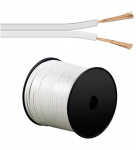 Goobay klarikaabel, 2x1,5 mm, 100 m, valge, rullil (SH-LKW15)