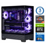 INTOP AQUA Ryzen 5 7500X3D 16GB DDR5 1TB SSD M.2 NVMe RTX 5060Ti 8GB WIN11Pro