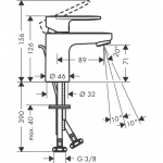 Washbasin mixer Hansgrohe Vernis Blend 71550670