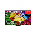 LG 4K evo AI Mini RGB TV | 86MRGB87B3B | 86 | Smart TV | webOS | UHD | Black