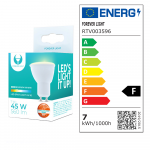 Forever Light LED pirn GU10 7W 230V 3000K 560lm 38
