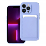 Riff Kaardisarja silikoontagakaas Apple iPhone 15 Pro jaoks Violet