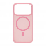 FoneKit Magneetkaameraga hilduv Soft Touch kaitsekarp, iPhone 17 Pro, roosa (6438148063382)