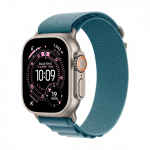 Watch Apple Watch Ultra 3 (2025) 5G 49mm Natural Titanium Case with Alpine Loop M - Light Blue