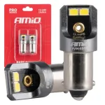 Amio LED-lambad CANBUS PRO T4W BA9S 4x2016 SMD valged 12V 24V -03579