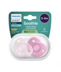 PHILIPS Avent Soothie beebipadjaka 06 kuud 2 tk Roosa