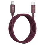 Forever Forever Vibe kaabel USB-C - USB-C 1,0 m 60W burgundi