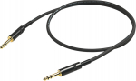Proel 6,3 mm stereo uros 6,3 mm stereo uros, 2 m, musta (PRCHL140LU2)