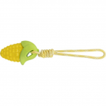 Dog toy - Trixie Maize cob on a rope, TPR, 13 cm|34 cm