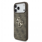 GUESS iPhone'i 17 Pro Max kest GUHCP17XP4GMGSW (PU rihmaga 4G Classic Logo) pruun