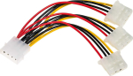 Akyga AKYGA ADAPTER MOLEX F / 3X MOLEX M AK-CA-40