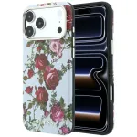 GUESS Case Blossom Roses Print MagSafe iPhone 18 Pro Max / 17 Pro Max jaoks, sinine