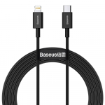 BASEUSi kaabel Type C Apple Lightning 8-pin PD20W Power Delivery Superior Series Kiire Laadimine CATLYS-C01 2 meetri must