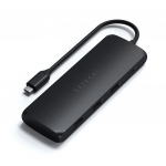 Satechi USB-C HYBRID w. sisaldis SSD SSD hulga, - Must