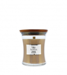 Woodwick Klaasik vike|Kasumirikaste puuvillakandle 85 g