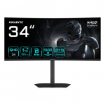 GIGABYTE GS34WQCA 34 WQHD Kurviline Mngumonitor - 3440 x 1440, 1500R, 120Hz, 1ms, 300 cd/m, FreeSync Premium, HDR Valmis, HDMI 2.0, Displayport 1.4