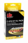 UPrint Tintes krtrid Canon 570/571XL C/M/Y Multipaka